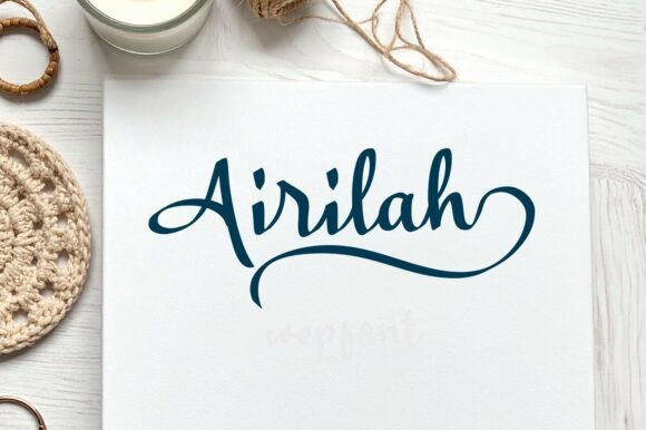 Airilah: A Script Font That Breathes Life Into Brand Campaigns