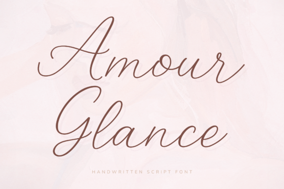 Amour Glance: A Font for Romantic Branding