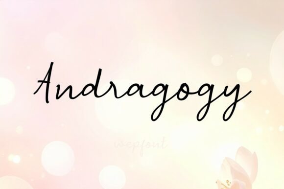 Andragogy: A Script Font for Crafters and Product Creators