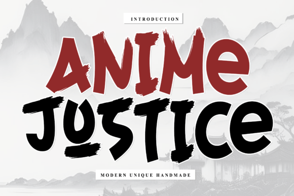 Anime Justice: A Versatile Script Font for Digital Design