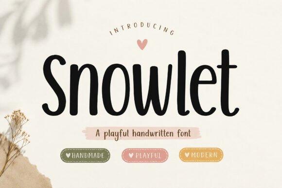 Branding with Snowlet: A Playful Font for Real Business