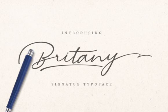 Britany: A Script Font for Dynamic Web Design