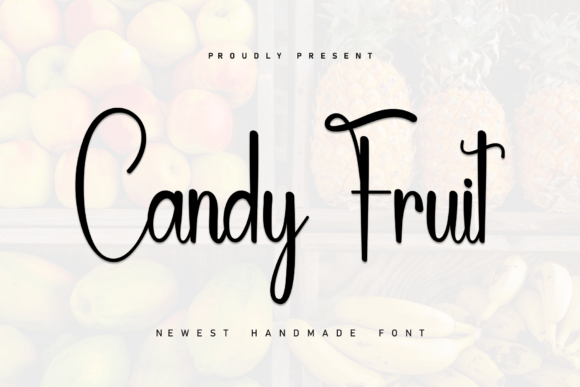 Candy Fruit Font for Handmade Creators