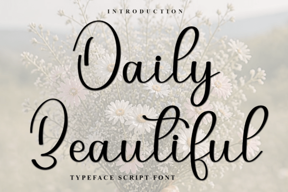 Daily Beautiful: A Festive Script Font for Digital Design