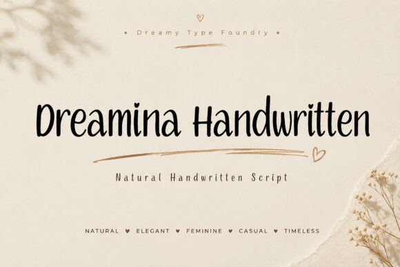 Font Choice That Speaks Volumes: Dreamina Handwritten