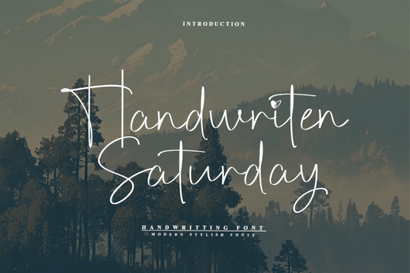 Handwriten Saturday: A Timeless Font for Real Business Branding