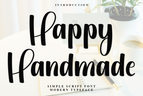Happy Handmade: A Festive Script Font for Crafters and Designers