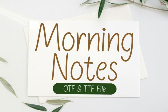 Morning Notes: A Versatile Sans-Serif Handwritten Font for Editorial Design