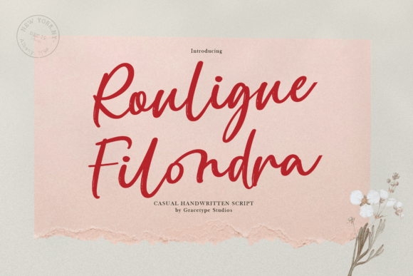 Rouligue Filondra: A Script Font for Digital Design