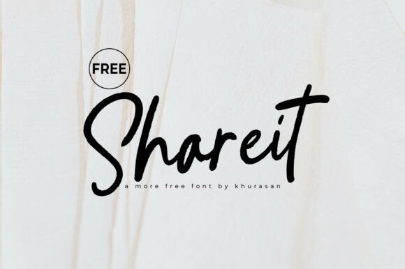 Shareit: A Script Font That Elevates Editorial Design