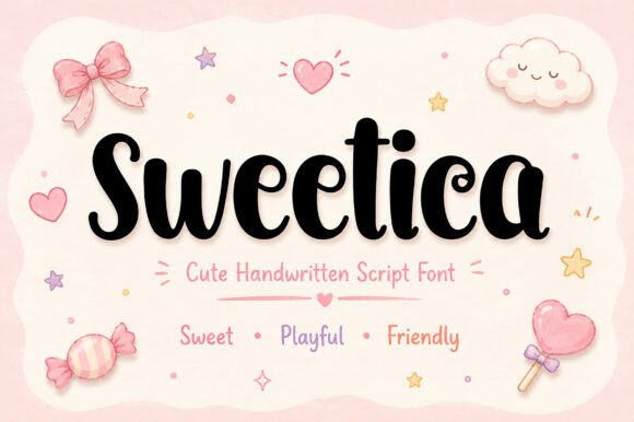 Sweetica – The Playful Script Font for Digital Marketers