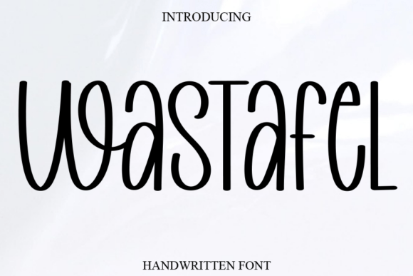 Wastafel: A Script Font with Character