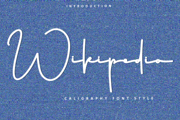 Wikipedia: A Festive Script Font for Digital Design
