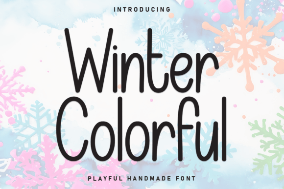 Winter Colorful: A Playful Display Font for Modern Branding